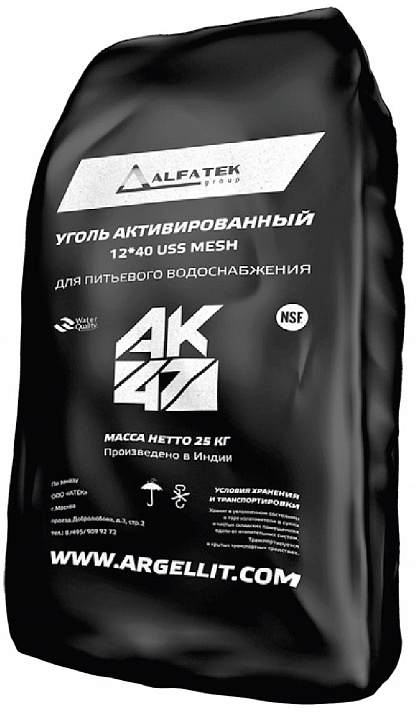 Загрузка Активированный уголь AK47 12x40 (50л, 25кг)